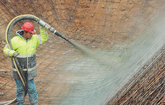 Injection de béton projeté – CAJ Travaux Spéciaux à Curtafond dans l’Ain (01)