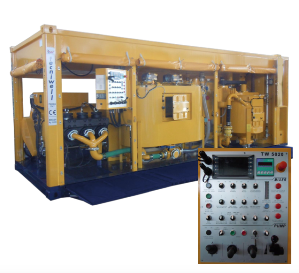 Groupe Diesel Compact de Jet Grouting TW5020-D -Tecniwell pour CAJ travaux spéciaux-
